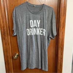 Next Level Gray Day Drinker T-shirt Size 3XL